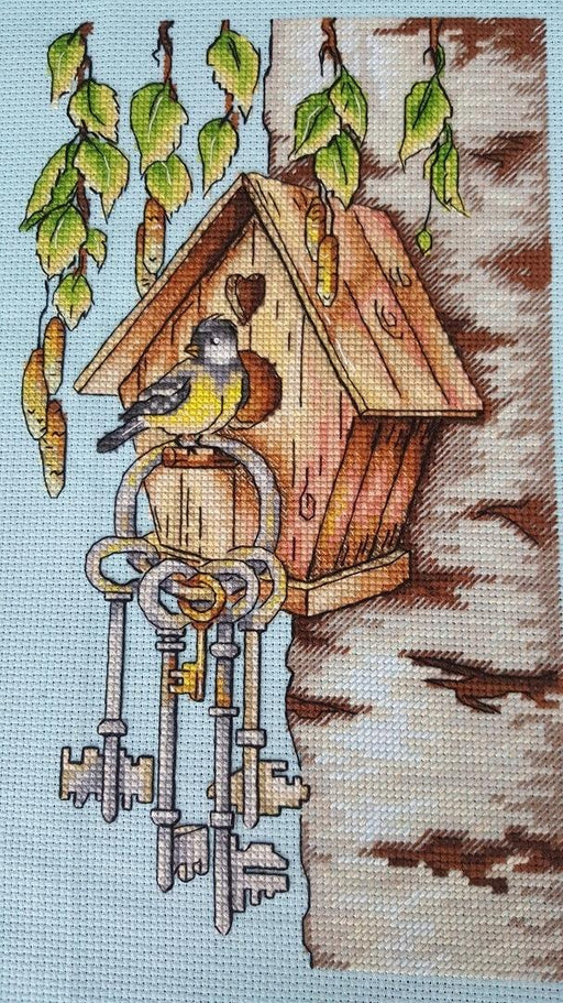 Bird House - PDF Cross Stitch Pattern - Wizardi