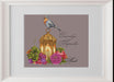 Bird with a Lamp. September. Calendar Series - PDF Cross Stitch Pattern - Wizardi