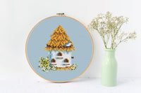 Birdhouse Cross stitch pattern Spring Cross Stitch pdf Modern cross stitch pattern Small cross stitch Easy cross stitch Counted cross stitch - Wizardi
