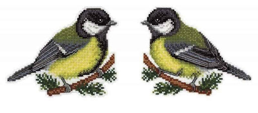 Birds Plastic Plastic Canvas Counted Cross Stitch Kit P-157 / SR-157 - Wizardi