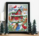 Blissful Bird Feeder B2417L Counted Cross-Stitch Kit - Wizardi