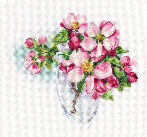 Bloomy twig M807 Counted Cross Stitch Kit - Wizardi