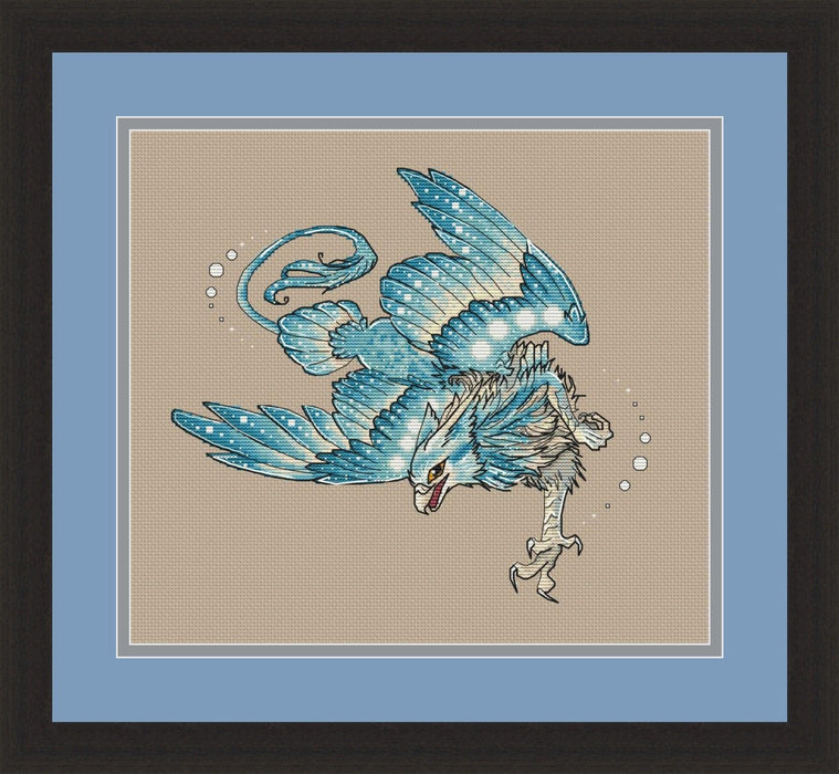 Blue Griffin - PDF Cross Stitch Pattern - Wizardi