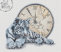 Blue Tiger - PDF Cross Stitch Pattern - Wizardi