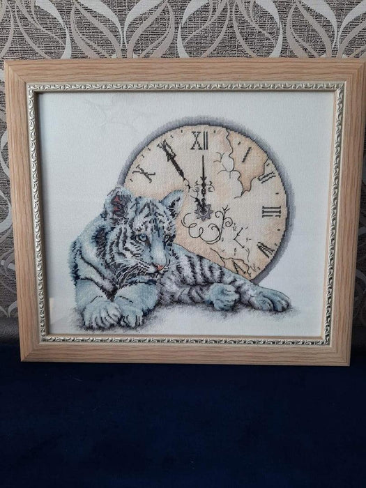 Blue Tiger - PDF Cross Stitch Pattern - Wizardi