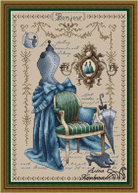 Bonjour Atelier - PDF Cross Stitch Pattern - Wizardi
