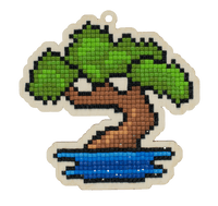 Bonsai Tree CSw423 Diamond Painting on Plywood Kit - Wizardi