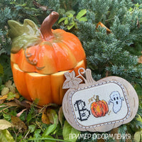 Boo Halloween Counted Cross Stitch Pattern - Free for Subscribers - Wizardi