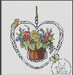 Bouquet in the Heart. Flowers - PDF Cross Stitch Pattern - Wizardi