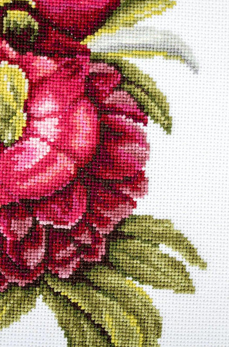 Bouquet with peonies B2354L Counted Cross-Stitch Kit - Wizardi