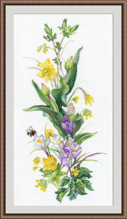 Brave Bumblebee 1015 Counted Cross Stitch Kit - Wizardi