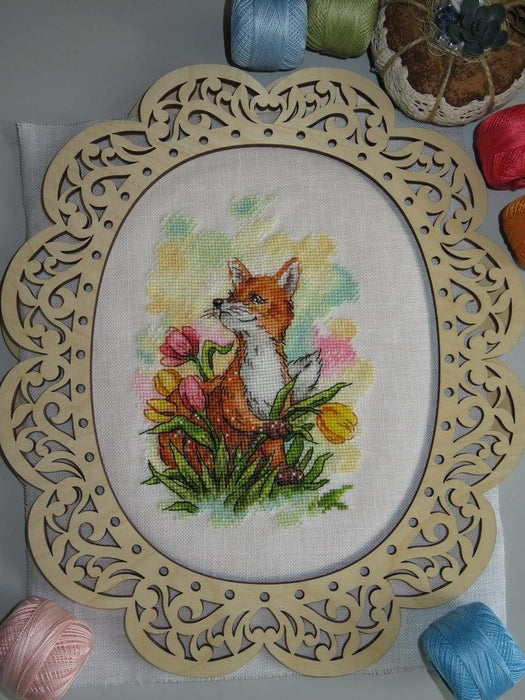 Breath of Spring. Little Fox - PDF Cross Stitch Pattern - Wizardi