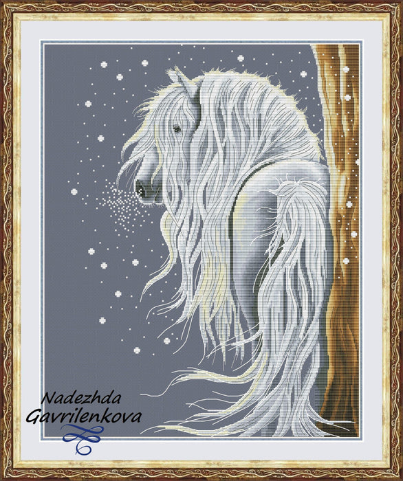 Breath of Winter - PDF Counted Cross Stitch Pattern - Wizardi