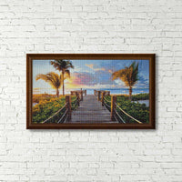 Bridge in Heaven WD316 27.6 x 15.7 inches Wizardi Diamond Painting Kit - Wizardi