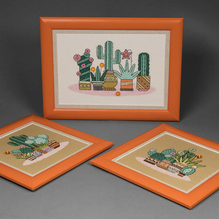 BT-199C Counted cross stitch kit Crystal Art Triptych "Bright Mexico" - Wizardi