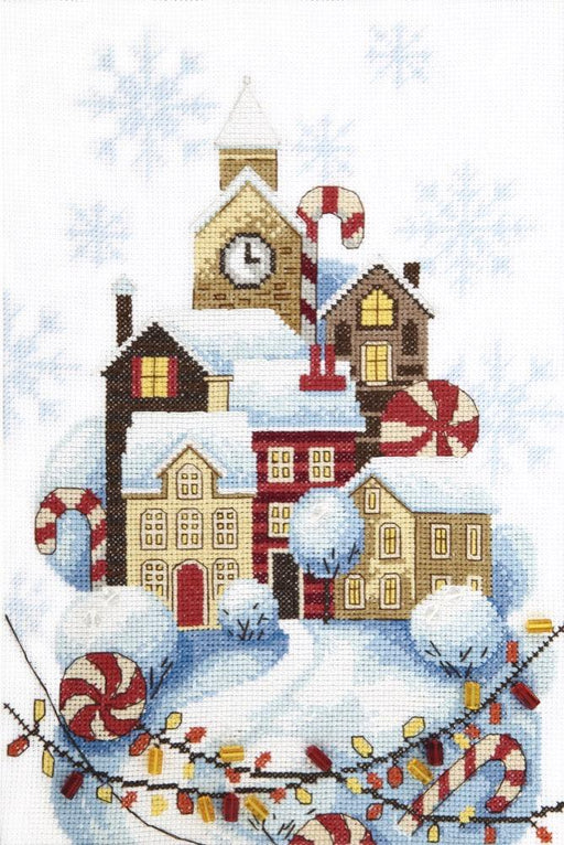 BT-257C Counted cross stitch kit Crystal Art "Gingerbread house" - Wizardi