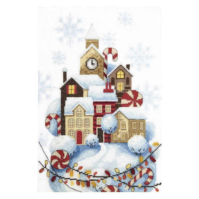 BT-257C Counted cross stitch kit Crystal Art "Gingerbread house" - Wizardi