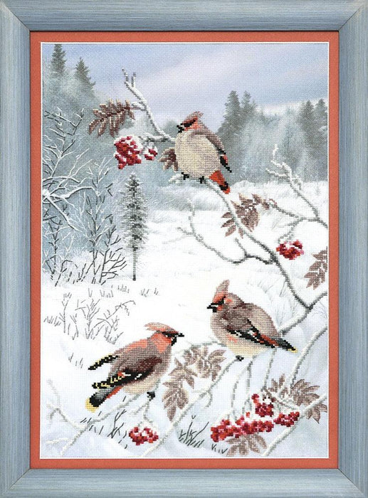 BT-528C Embellished stitch kit Crystal Art "Winter treat" - Wizardi