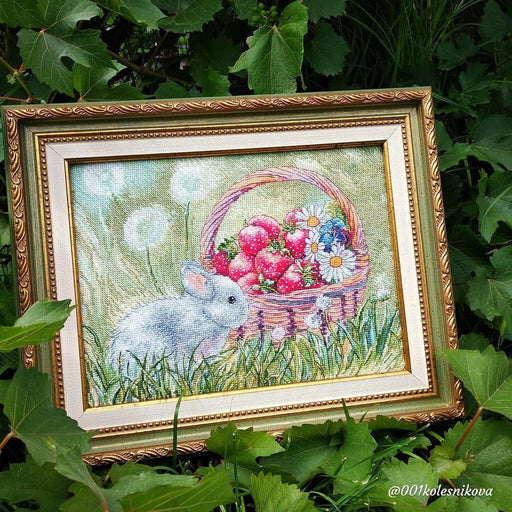 Bunny Cross stitch pattern PDF for instant download Digital counted cross stitch chart DMC Cross stitch design Rabbit Spring Summer Garden - Wizardi