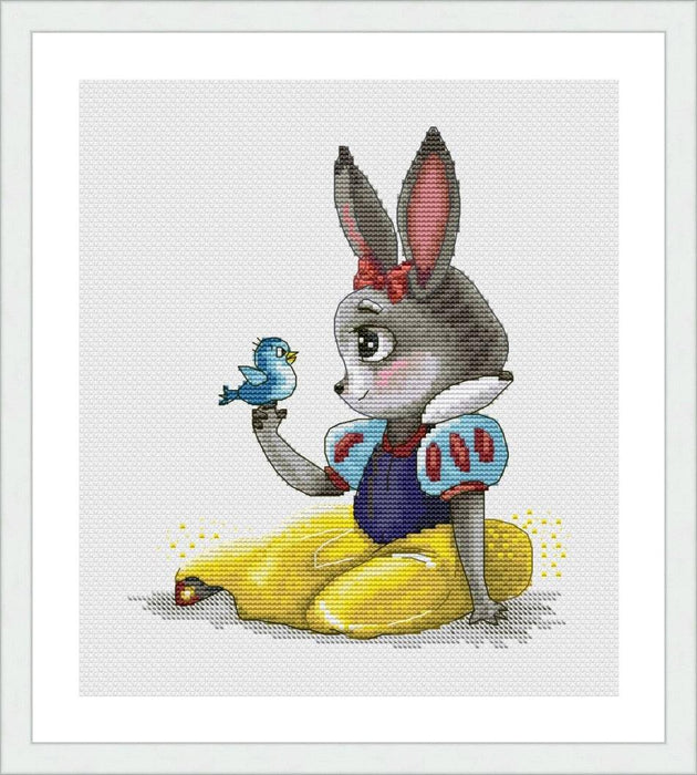 Bunny Snow White - PDF Cross Stitch Pattern - Wizardi