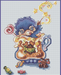 Butter Bear - PDF Cross Stitch Pattern - Wizardi