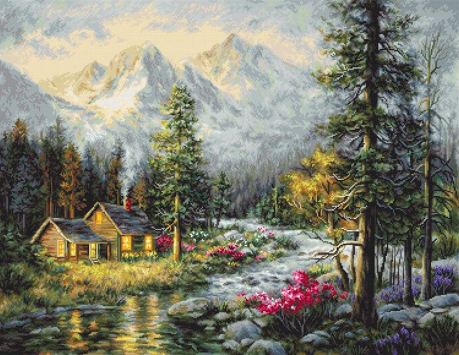 Camper's Cabin B610L Counted Cross-Stitch Kit - Wizardi