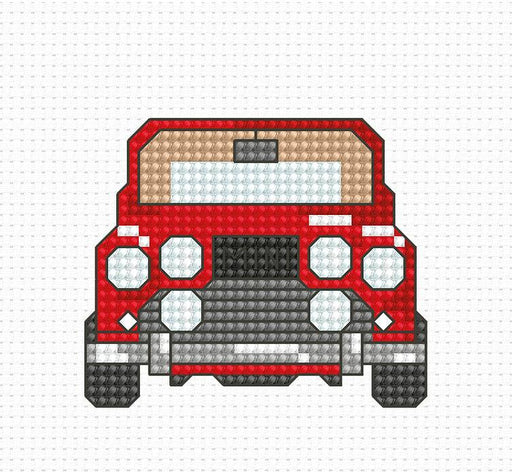 Car B024L Counted Cross-Stitch Kit - Wizardi