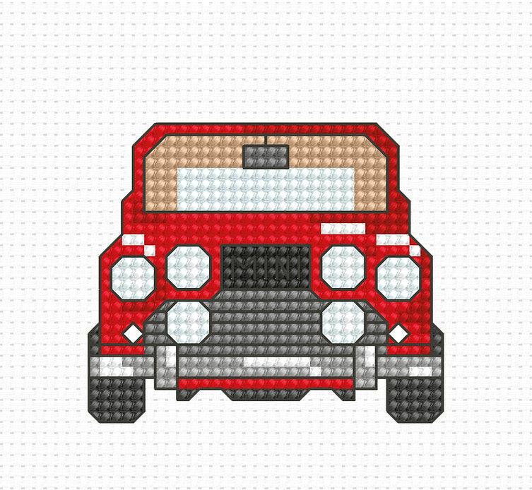 Car B024L Counted Cross-Stitch Kit - Wizardi