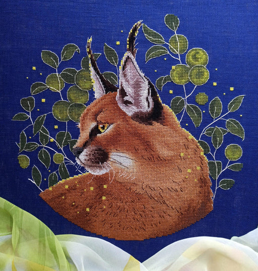 Caracal - PDF Counted Cross Stitch Pattern - Wizardi