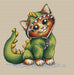 Cat in the Dragon Suit. Kitten - PDF Cross Stitch Pattern - Wizardi