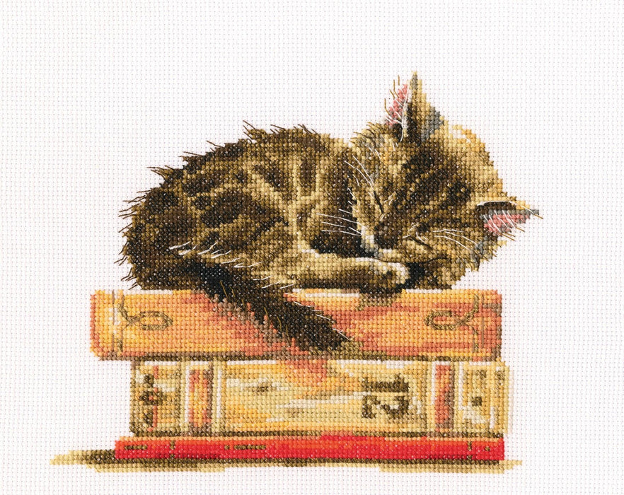 Cat's dream M642 Counted Cross Stitch Kit - Wizardi