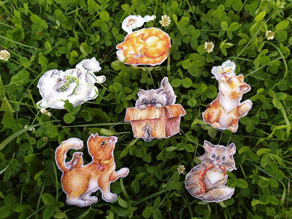 Cat Samplers - PDF Cross Stitch Pattern - Wizardi