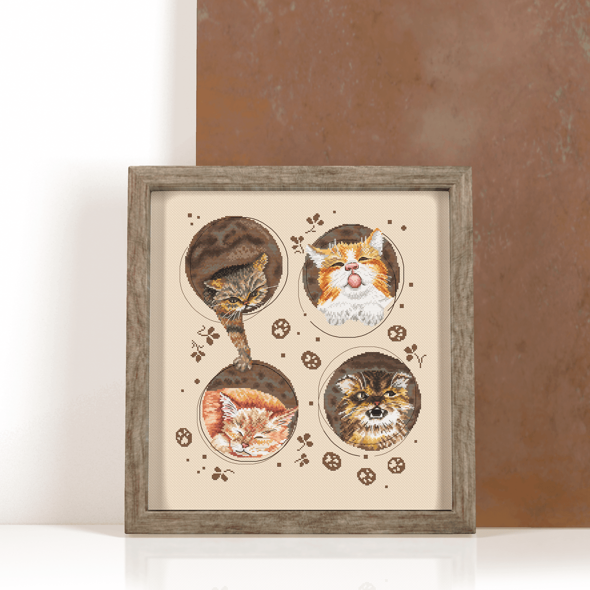 Cats Emotions. Kittens - PDF Cross Stitch Pattern - Wizardi