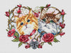 Cats in Love - PDF Cross Stitch Pattern - Wizardi