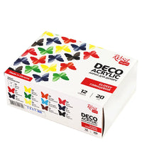 Rosa Talent Glossy Acrylic Paint Set for Decor 12 colors (0.68 oz each)