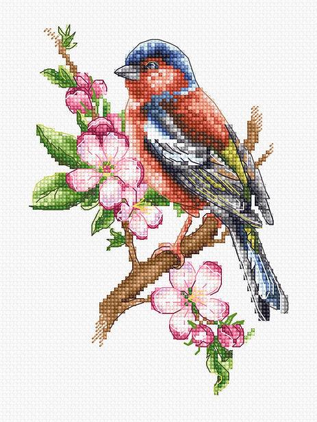 Chaffinch Bird B1196L Counted Cross-Stitch Kit - Wizardi