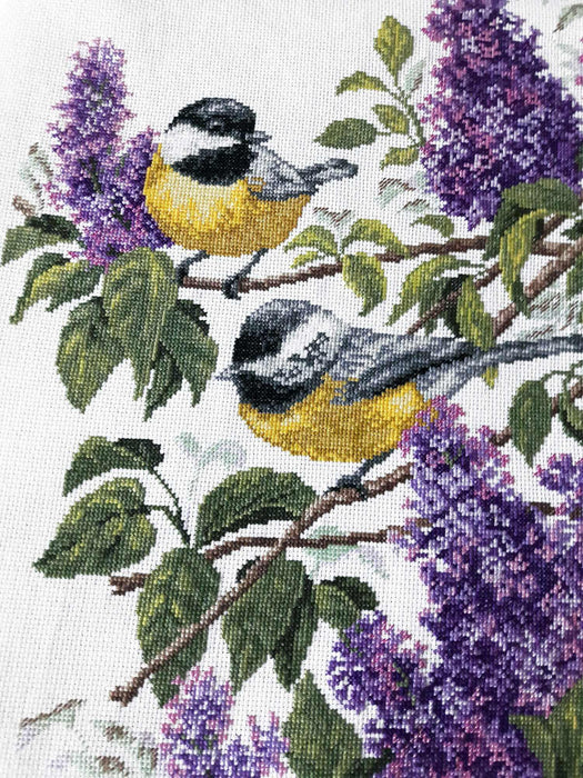 Charming Lilac M227 Counted Cross Stitch Kit - Wizardi