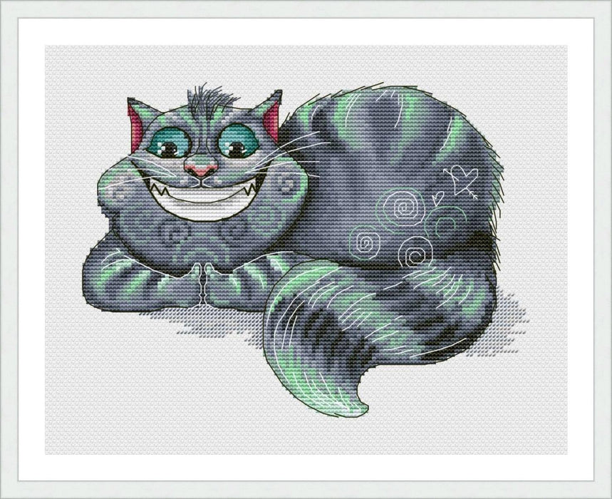 Cheshire Cat. Alice in Wonderland. - PDF Cross Stitch Pattern - Wizardi