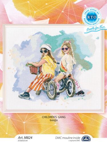 Children's gang M824 Counted Cross Stitch Kit - Wizardi