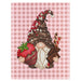 Chocolate Strawberry Gnome - PDF Cross Stitch Pattern - Wizardi