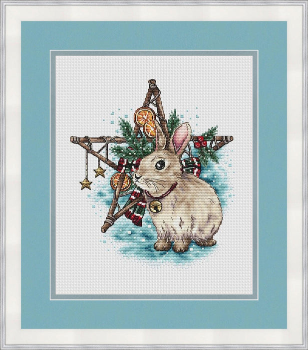 Christmas Bunny - PDF Cross Stitch Pattern - Wizardi