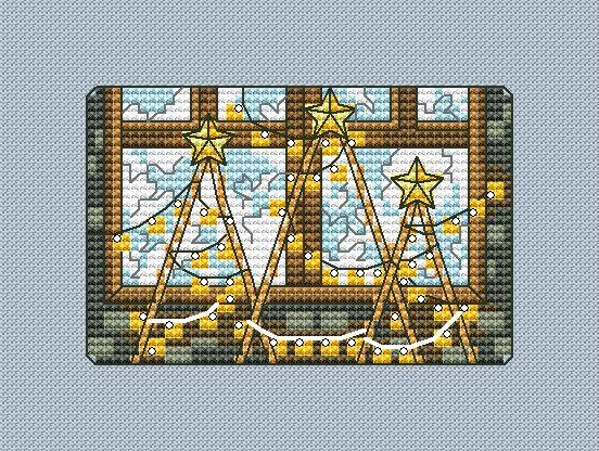 Christmas Card 16 - PDF Cross Stitch Pattern - Wizardi