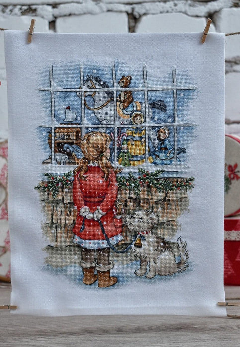 Christmas Cross stitch pattern Cozy Cross Stitch pdf Modern cross stitch pattern Toy shop cross stitch Kids Counted cross stitch - Wizardi