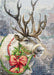 Christmas Deer B598L Counted Cross-Stitch Kit - Wizardi