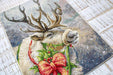 Christmas Deer B598L Counted Cross-Stitch Kit - Wizardi