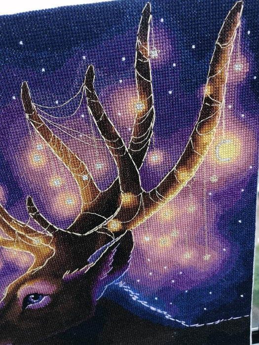 Christmas Deer - PDF Counted Cross Stitch Pattern - Wizardi