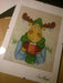 Christmas Deer - PDF Free Cross Stitch Pattern - Wizardi