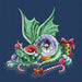 Christmas Dragon - PDF Cross Stitch Pattern - Wizardi