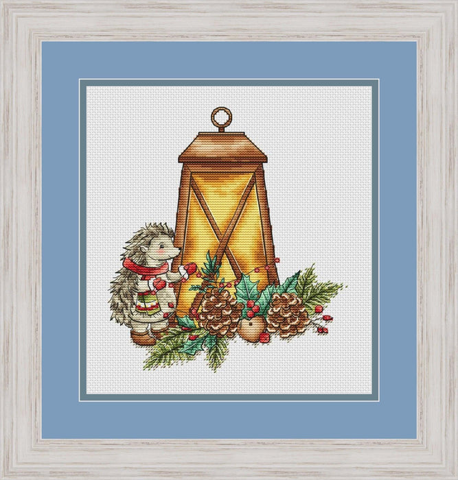 Christmas Hedgehog - PDF Cross Stitch Pattern - Wizardi