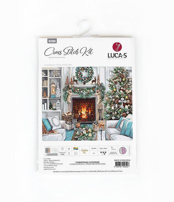 Christmas Interior B2394L Counted Cross-Stitch Kit - Wizardi